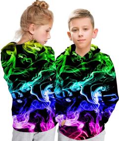 img 3 attached to 👕 Fashionable Hoodies Sweatshirts with Pockets for Toddler Boys' Clothing