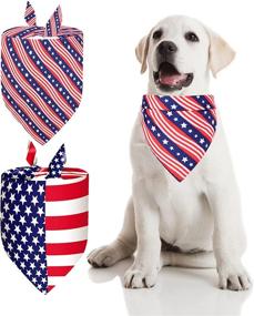 img 4 attached to MEPLUM Bandanas Patriotic Day Independence Day Summer