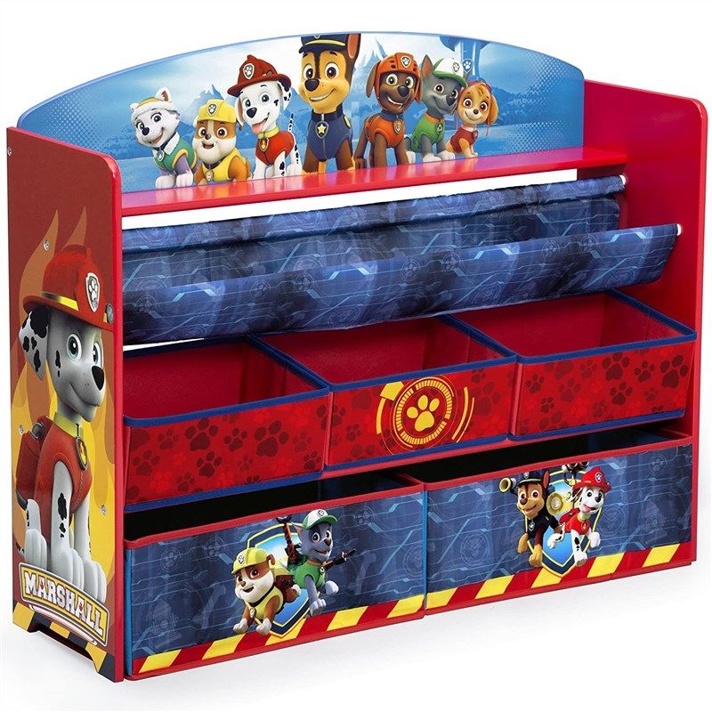 delta children deluxe organizer patrol kids' furniture, decor & storage 로고