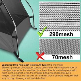 img 3 attached to Ultimate Mosquito Net Tent Mesh: Perfect for Camping and Traveling