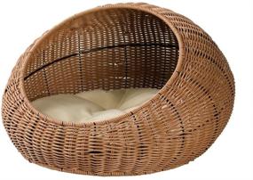 img 4 attached to XYQ Rattan Cushion Wicker Basket