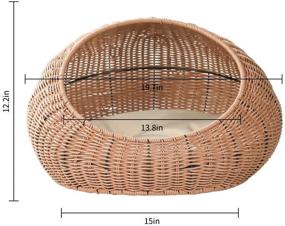 img 3 attached to XYQ Rattan Cushion Wicker Basket