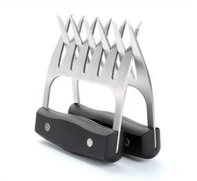 img 4 attached to 🍖 M-LIFE MASTER Stainless Steel Meat Forks - Metal Bear Claw Shredder for BBQ Meat Handling, Shredding, and Serving - Ultra-Sharp Blades, Easy-to-Clean & Safe for Use