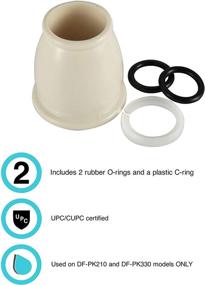 img 3 attached to Dura Faucet DF-RK500-BQ RV Faucet Bell Style Spout Nut And Rings Replacement Kit (Bisque Parchment)