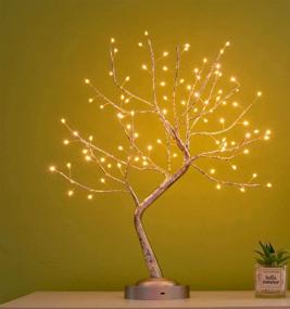 img 2 attached to 🎄 Stunning 90 LED Christmas Tabletop Tree Light: DIY Tree Lamp for Home Indoor Wedding Party Decoration