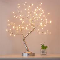 🎄 stunning 90 led christmas tabletop tree light: diy tree lamp for home indoor wedding party decoration logo