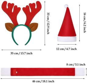 img 3 attached to Набор на Рождество, включающий ободок с оленями