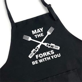 img 4 attached to Забавный фартук Men May Forks