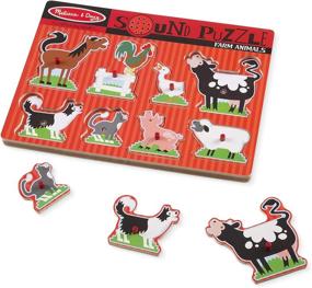 img 1 attached to 🧩 Melissa & Doug Animal Sounds Puzzle