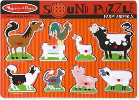 img 4 attached to 🧩 Melissa & Doug Animal Sounds Puzzle
