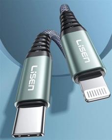 img 4 attached to 🔌 LISEN USB C to Lightning Cable 6FT: Reliable Apple MFi Certified Charging Cord for iPhone 12/11 Pro Max/XS/X/8, iPad