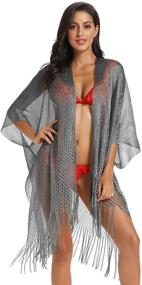 img 4 attached to Gold Shawl Wraps for Evening 👗 Dress: Women's Clothing, Swimsuits & Cover Ups