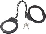 🔒 yoghourds double lock leg cuffs ankle handcuffs - adjustable heavy duty tactical steel metal law enforcement leg irons in professional grade black logo