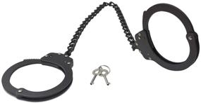 img 3 attached to 🔒 Yoghourds Double Lock Leg Cuffs Ankle Handcuffs - Adjustable Heavy Duty Tactical Steel Metal Law Enforcement Leg Irons in Professional Grade Black