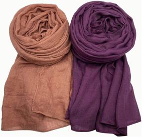 img 2 attached to AxeSickle Women's Scarf for All Seasons - Accessorize with Women's Scarves & Wraps