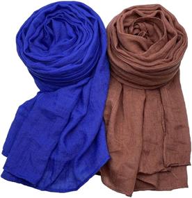 img 3 attached to AxeSickle Women's Scarf for All Seasons - Accessorize with Women's Scarves & Wraps