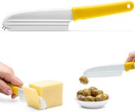 🧀 dreamfarm knibble lite: non-stick cheese knife with stainless steel forks in yellow - perfect for cheese lovers logo