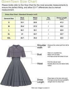 img 1 attached to 👗 GownTown Womens 1950S Two Piece Cocktail Dresses: Elegant Vintage Clothing for Women