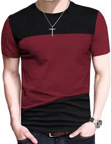 img 3 attached to 👕 SHUIANGRAN Long Sleeve T Shirts: Stylish Men's Clothing with Eye-catching Contrast Stitching