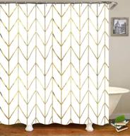 jtmall curtain geometric bathroom washable logo