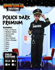 img 3 attached to 🎃 Premium Halloween Pretend Police Costume