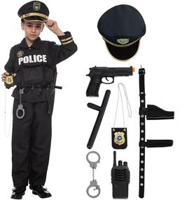 img 4 attached to 🎃 Premium Halloween Pretend Police Costume