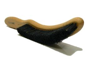 img 4 attached to 🧢 Valentino Garemi Hat Cleaning Brush - Eliminate Dust, Dry Stains, Rain Spots, Sweat Marks, Pet & Human Hair - Genuine Boar Hair Brush Made in Germany (Black Bristles)