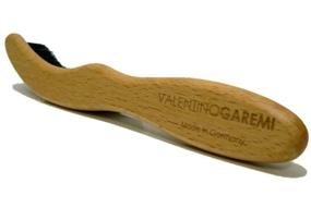 img 1 attached to 🧢 Valentino Garemi Hat Cleaning Brush - Eliminate Dust, Dry Stains, Rain Spots, Sweat Marks, Pet & Human Hair - Genuine Boar Hair Brush Made in Germany (Black Bristles)