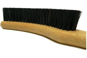 img 2 attached to 🧢 Valentino Garemi Hat Cleaning Brush - Eliminate Dust, Dry Stains, Rain Spots, Sweat Marks, Pet & Human Hair - Genuine Boar Hair Brush Made in Germany (Black Bristles)