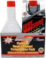 🔧 enhance automatic transmission performance with lubegard 98010 platinum universal flush and protect performance pack logo