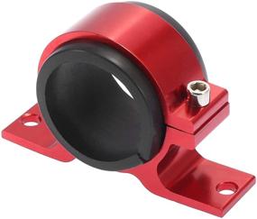 img 4 attached to X AUTOHAUX 46Mm Inner Diameter Car Fuel Pump Clamp Mounting Bracket Aluminum Alloy Red