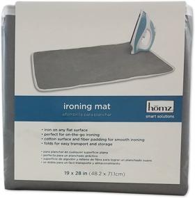 img 1 attached to 🧺 Homz Cotton Ironing Mat: Portable Gray 19&#34; x 28&#34; - Best Price & Reviews