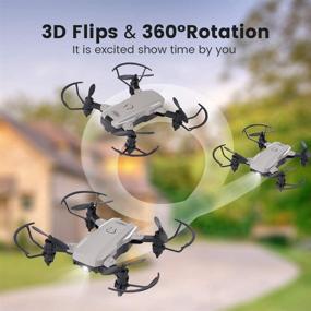 img 2 attached to 🚁 Fergio RC Drone for Kids and Beginners: Mini Quadcopter with Speed Adjustment, 3D Flip, and Headless Mode – Perfect for Boys, Drone Trainers, and Beginners (Includes 2 Batteries)