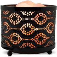 🌟 himalayan glow 1363b-1 salt basket lamp: exquisite mosaic design in soothing amber логотип