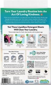 img 3 attached to 🌍 Earth Breeze Fresh Scent Laundry Detergent Sheets - No Plastic Jug - 60 Loads (30 Sheets) with Liquidless Technology