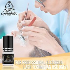 img 3 attached to 👁️ Pro Care Strong Eyelash Extension Glue - Forabeli 5 ml / Rapid 1-2 Second Drying Time / Long Retention up to 8 Weeks / Procare Individual Lash Black Adhesive Supplies Exclusively for Professionals