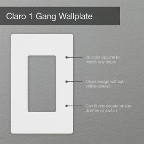 img 1 attached to ⚙️ Lutron CW-1-WH-6 Wallplate 6 Pack: White, 6 Count - High Quality and Durable Cover Plates for Electrical Outlets