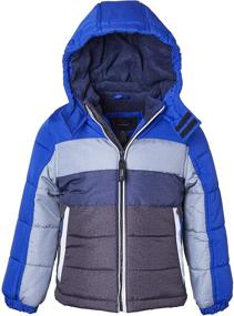 img 1 attached to 👕 SEO-Optimized: Sportoli Fleece Colorblock Hooded Winter Boys' Apparel