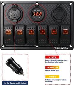 img 1 attached to Gang Marine Switch Panel Waterproof Sports & Fitness
