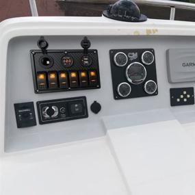 img 3 attached to Gang Marine Switch Panel Waterproof Sports & Fitness