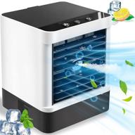 🌬️ compact portable air conditioner with usb, ideal for small room, office, home, dorm - 3 speeds, desktop size logo