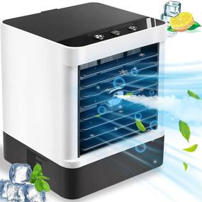 img 4 attached to 🌬️ Compact Portable Air Conditioner with USB, Ideal for Small Room, Office, Home, Dorm - 3 Speeds, Desktop Size