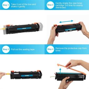 img 2 attached to 🖨️ Color4work Compatible Toner Cartridge: HP 202X 202A Replacement 4-Pack for MFP M281 M254 Printer