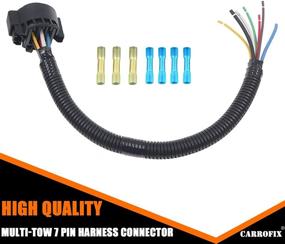 img 2 attached to CARROFIX Replacement USCAR 7-Way Connector Wiring Harness for Factory Tow Package with 16-Inch Wires - OEM 7 Pin Trailer Wiring Harness