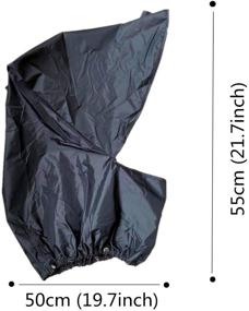 img 3 attached to 🌧️ FINGER TEN Golf Bag Rain Hood Cover Pack: Ultimate Protection for Golf Cart Bags – Black Rain Cape Umbrella, Universally Compatible with Most Golfbags