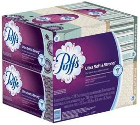 img 1 attached to 📦 Носовые платки Puffs Ultra Soft and Strong, 124 шт., семейные упаковки - купите 12 упаковок и сэкономьте на семейных упаковках!