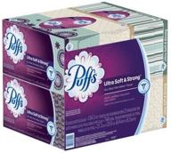 📦 носовые платки puffs ultra soft and strong, 124 шт., семейные упаковки - купите 12 упаковок и сэкономьте на семейных упаковках! логотип