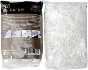 img 4 attached to 🎄 Holiday Joy - 200 Mighty Clip Lights - Effortless Installation of Christmas Lights on Shingles & Gutters - Made in USA (200 Pack)