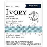 ivory original bar soap - 10 🧼 bar pack (4 oz each), total 39.8 oz logo