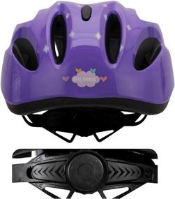 img 1 attached to DRBIKE Kids Bike Helmet: Lightweight Toddler Helmet for Boys & Girls 3-8 🚲 Yrs Old - Adjustable Size, Fun Design – Available in Black, Blue, Pink, Purple, Red